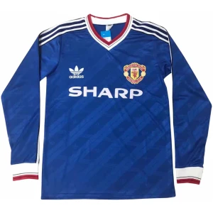 Maillot Manchester United Extérieur Rétro Manches Longues 1986/1987