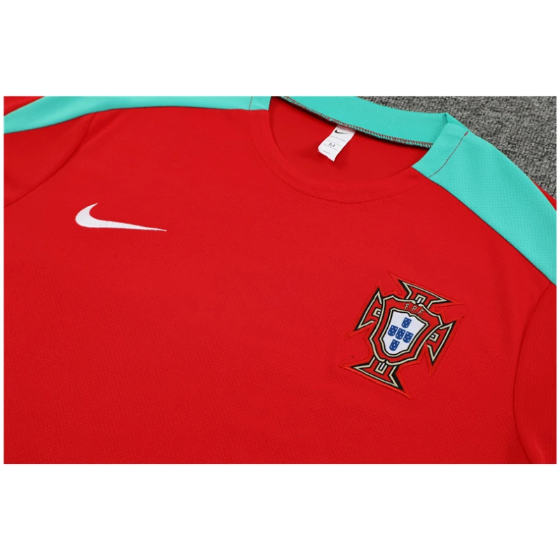 Tenue d’entraînement courte du Portugal rouge 2024