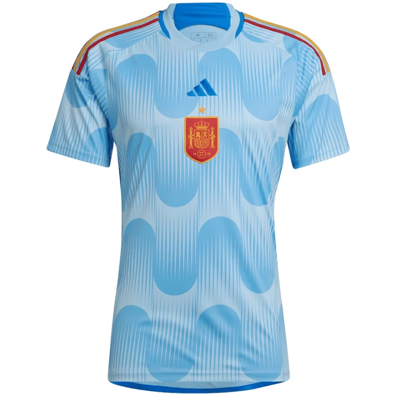 Maillot extérieur de l’Espagne pour la Coupe du Monde de la FIFA Qatar 2022.