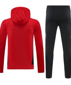 Survêtement d’entraînement Manchester United Hoodie Sweatshirt + Pantalon Rouge 2024/25