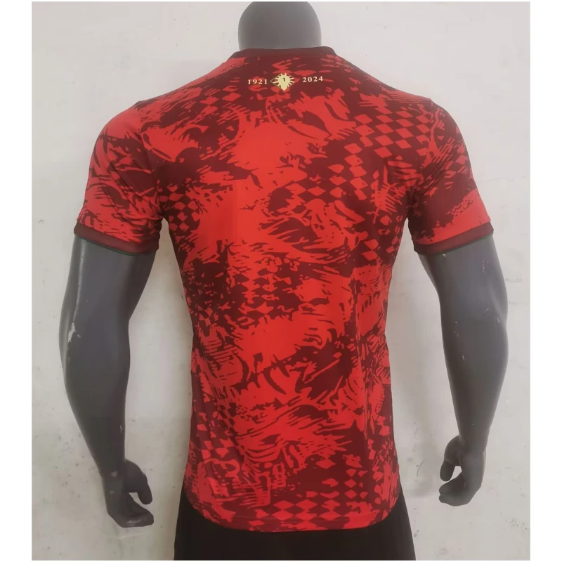 Maillot d’entraînement court rouge du Portugal avant-joueur 2024