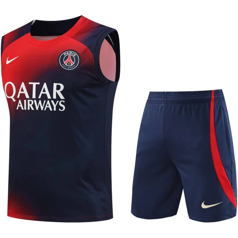 Maillot PSG Rouge – Bleu Marine 2023/24
