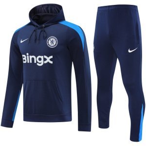 Survêtement d’entraînement Chelsea Hoodie Sweatshirt + Pantalon Royal 2024/25