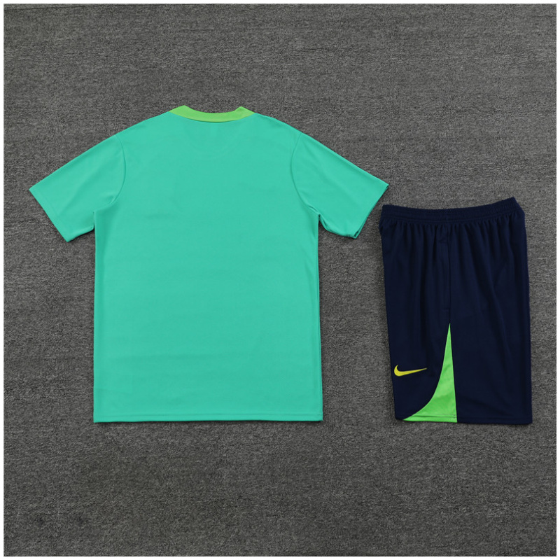 Ensemble d’entraînement court pour enfants Brésil Vert 2024