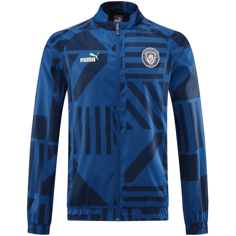 Veste Coupe-Vent Tous Temps Manchester City Bleu Nuit 2023/24