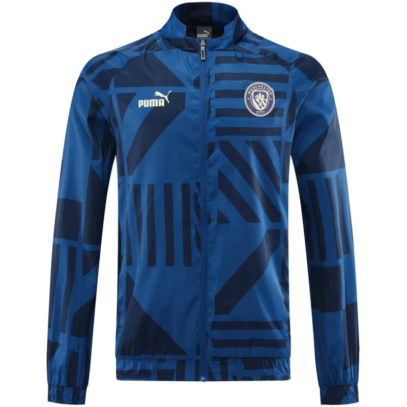 Veste Coupe-Vent Tous Temps Manchester City Bleu Nuit 2023/24