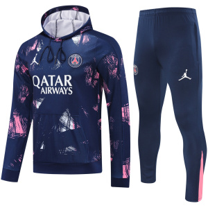 Sweat à capuche PSG x Jordan + Pantalon Ensemble d'entraînement Motifs Royaux 2024/25