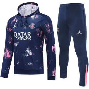 Sweat à capuche PSG x Jordan + Pantalon Ensemble d’entraînement Motifs Royaux 2024/25