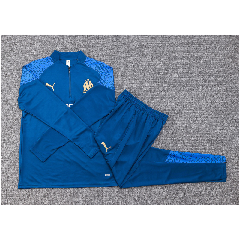 Ensemble d’entraînement Olympique de Marseille Enfants Bleu 2023/24
