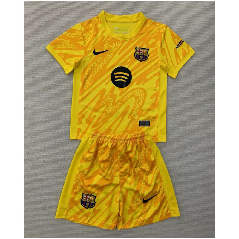 Maillot de Gardien Jaune pour Enfants Barcelone 2024/25