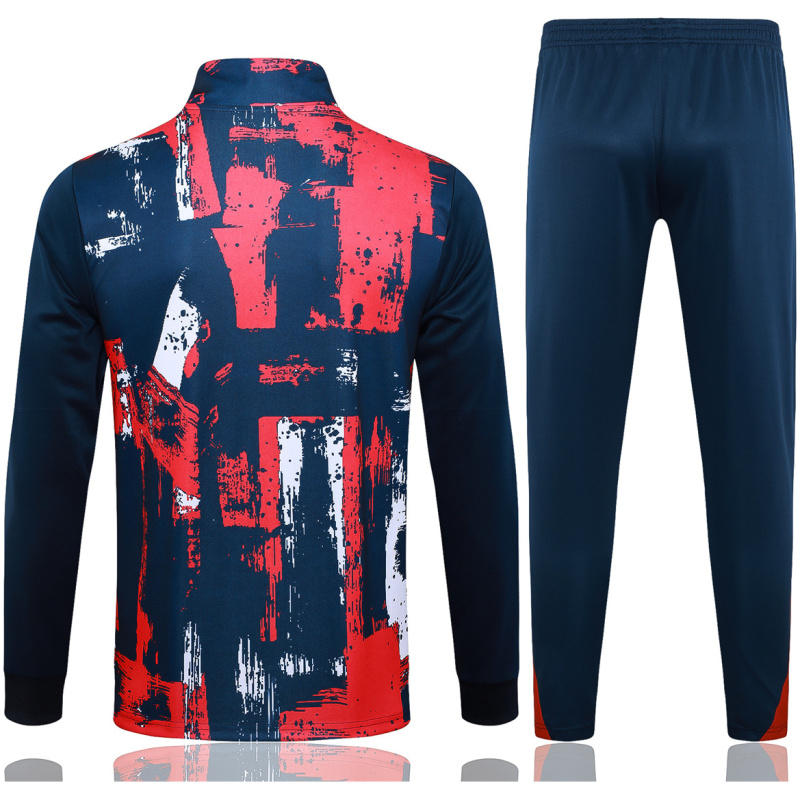 Survêtement d’entraînement PSG Veste + Pantalon Rouge / Bleu 2024/25