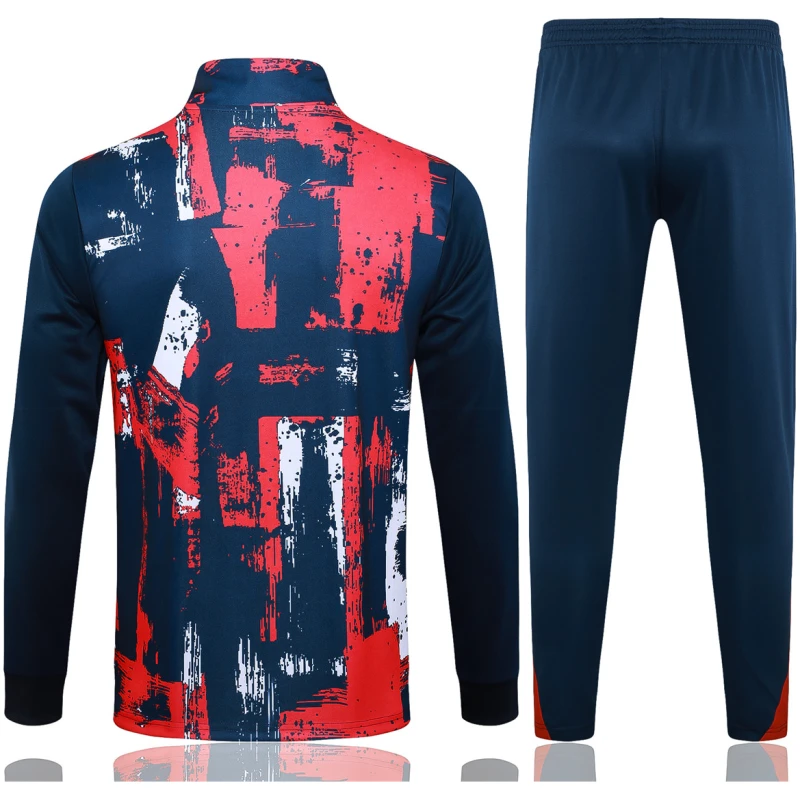 Survêtement d’entraînement PSG Veste + Pantalon Rouge / Bleu 2024/25