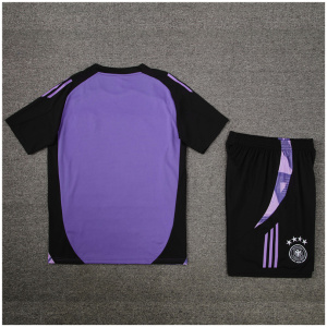 Tenue d'entraînement courte pour enfants Allemagne violette 2024
