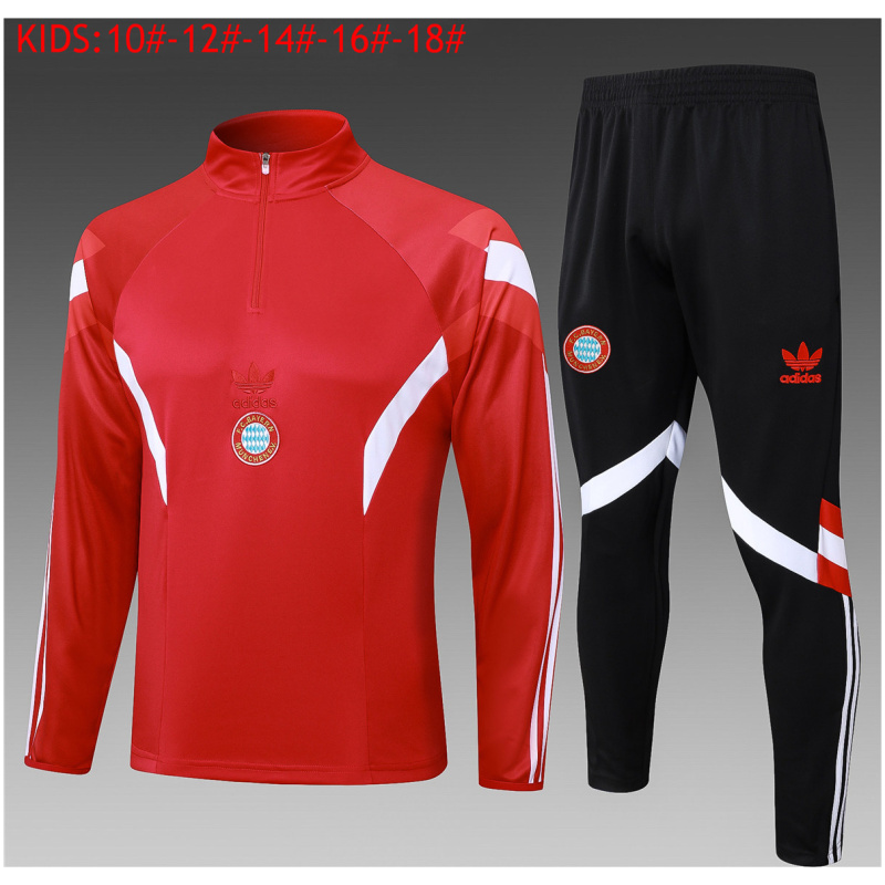 Ensemble d’entraînement pour enfants Bayern Munich rouge 2024/25