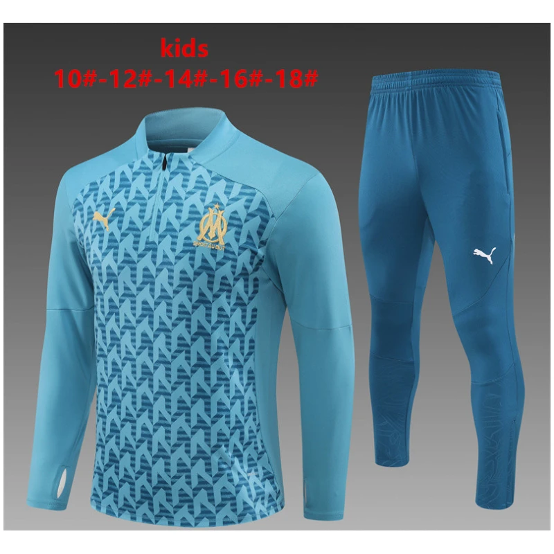 Survêtement d’entraînement pour enfants Olympique de Marseille Aqua 2024/25