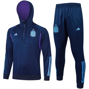 Ensemble d’Entraînement Argentine : Sweat à Capuche + Pantalon Royal 2024