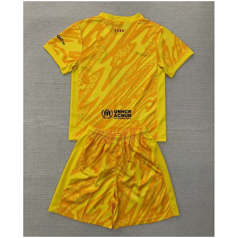 Maillot de Gardien Jaune pour Enfants Barcelone 2024/25