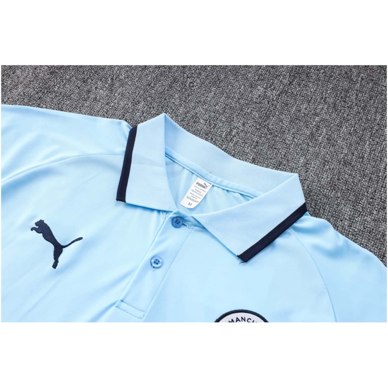 Polo Manchester City Bleu Clair 2023/24