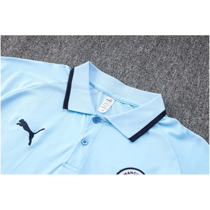 Polo Manchester City Bleu Clair 2023/24