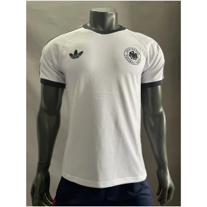 Maillot Adidas Originals Allemagne 3 Bandes en Pur Coton Blanc 2024 – joueur