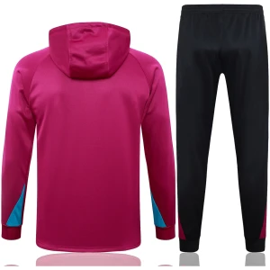 Ensemble de survêtement d’entraînement PSG : sweatshirt à capuche et pantalon violet 2024