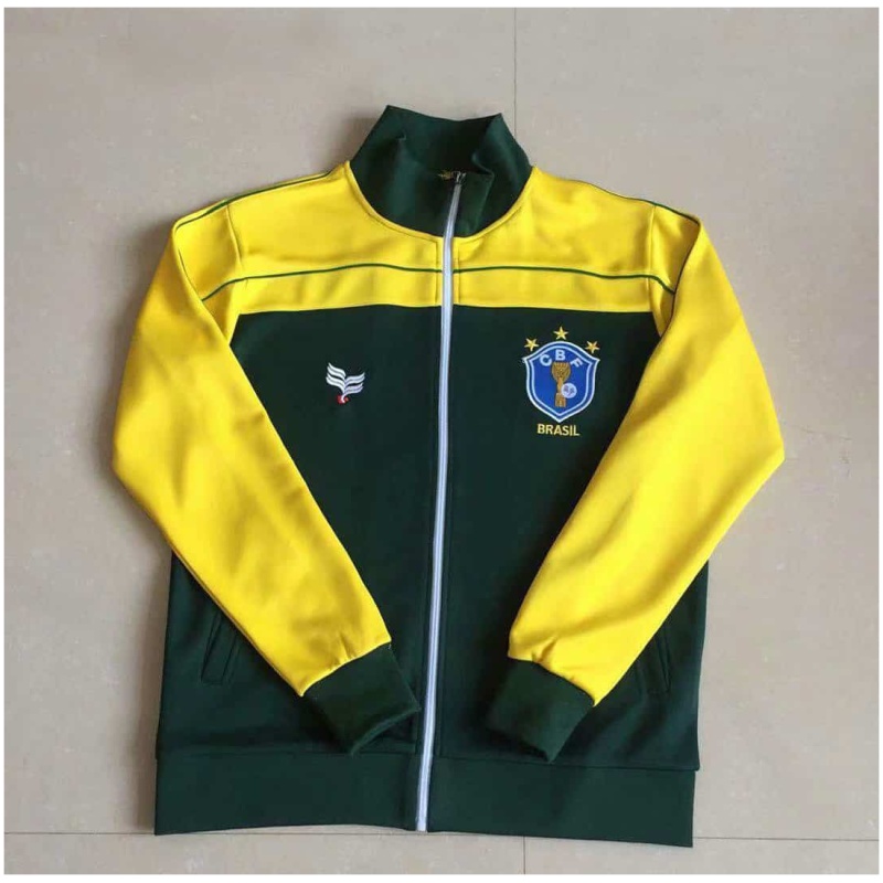 Veste Rétro Brésil Jaune – Verte 1982-1985