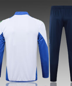 Ensemble d’entraînement enfants Italie Veste + Pantalon Blanc 2024