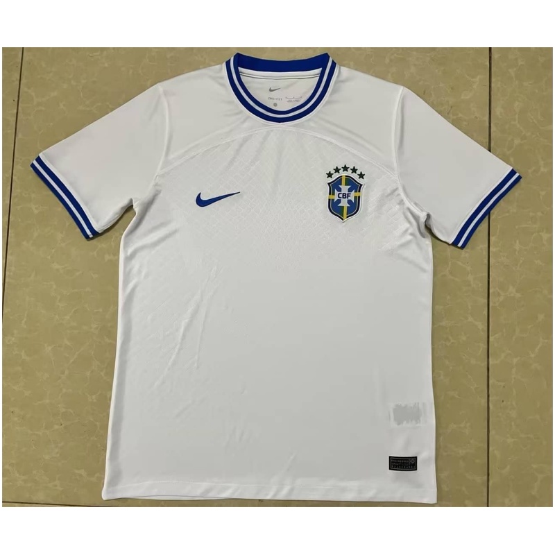 Maillot d’entraînement court Brésil blanc 2022