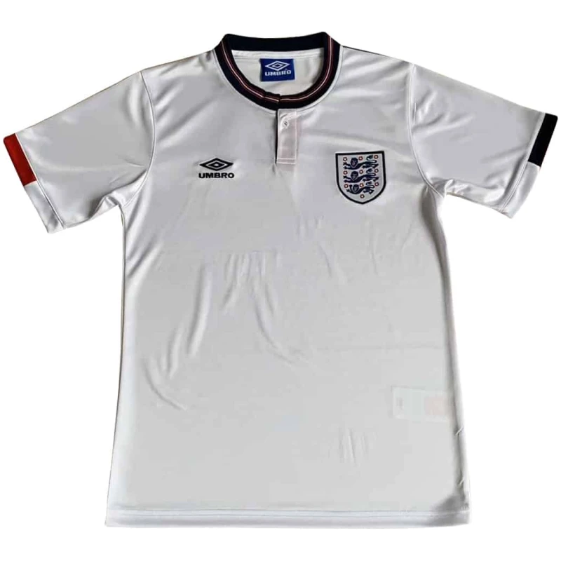 Maillot domicile rétro de l’Angleterre 1989