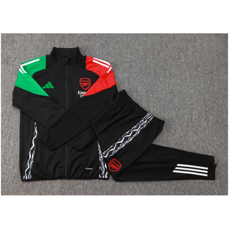 Ensemble d’entraînement pour enfants Arsenal Veste + Pantalon Noir 2024/25