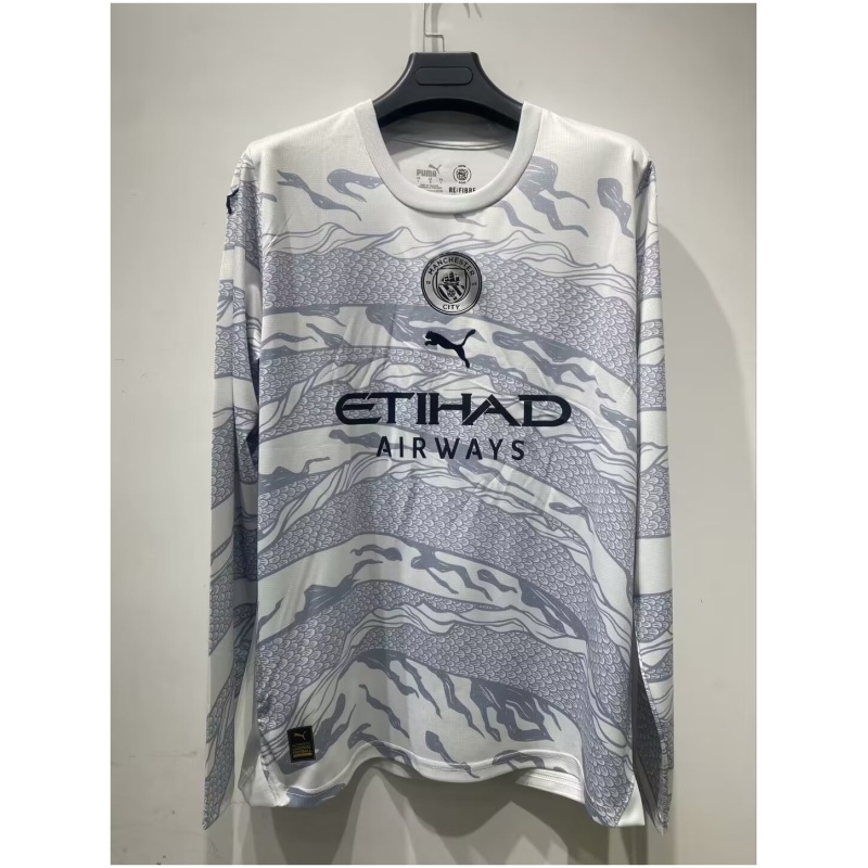 Maillot spécial manches longues Manchester City Année du Dragon 2024