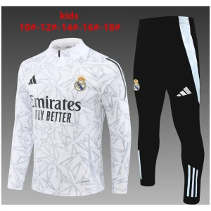 Ensemble d’entraînement pour enfants Real Madrid Blanc 2024/25