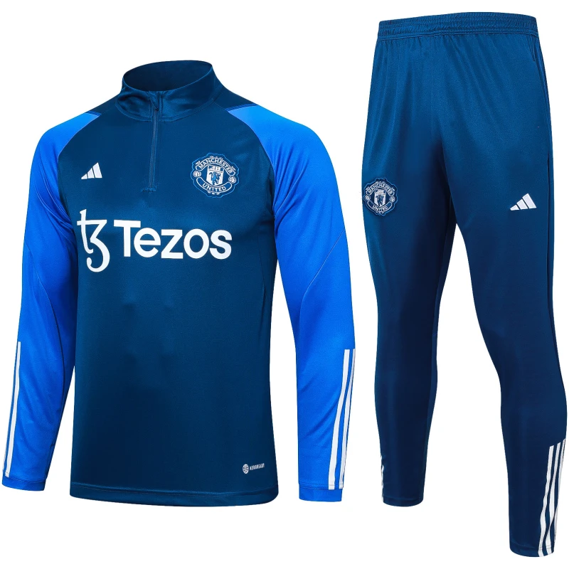 Tenue d’entraînement bleu Manchester United 2023/24