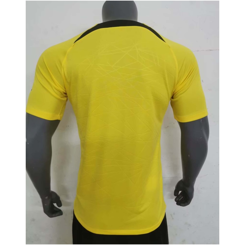 Maillot d’entraînement pré-match PSG Top Court Jaune 2023/24