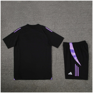Tenue d'entraînement courte pour enfants Allemagne noire 2024