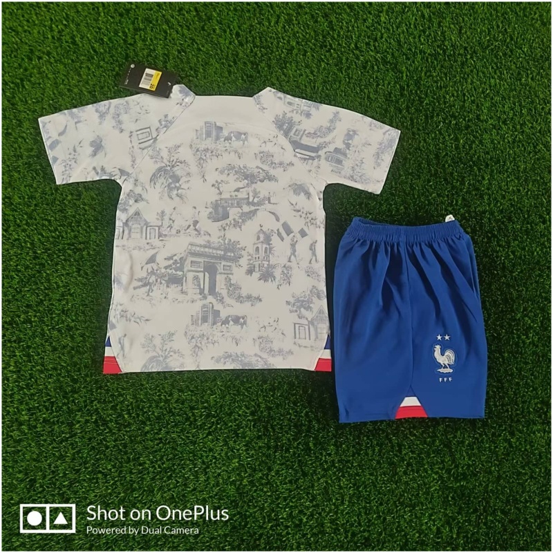 Maillot extérieur enfants France Coupe du Monde FIFA Qatar 2022
