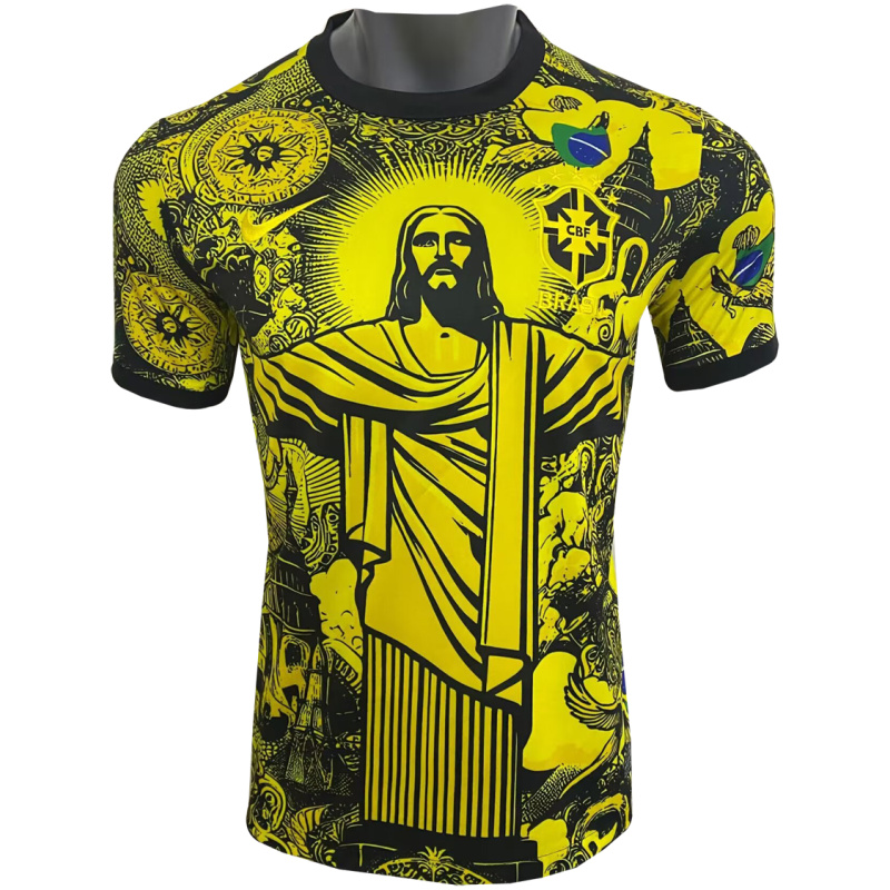 Maillot édition spéciale Brésil Jesus Jaune 2024