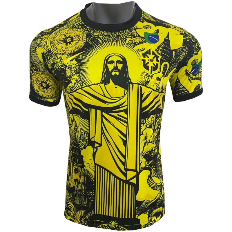 Maillot édition spéciale Brésil Jesus Jaune 2024