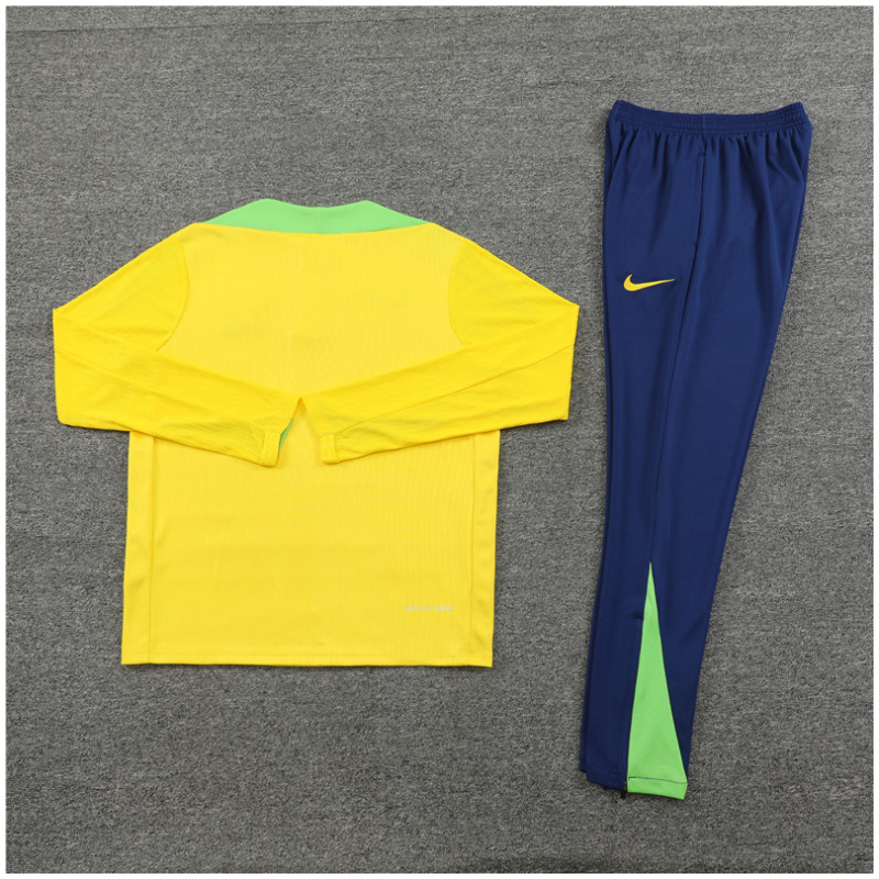 Ensemble d’entraînement enfant Brésil jaune 2024