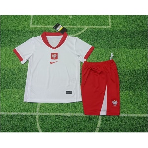 Maillot Domicile Enfant Pologne 2024