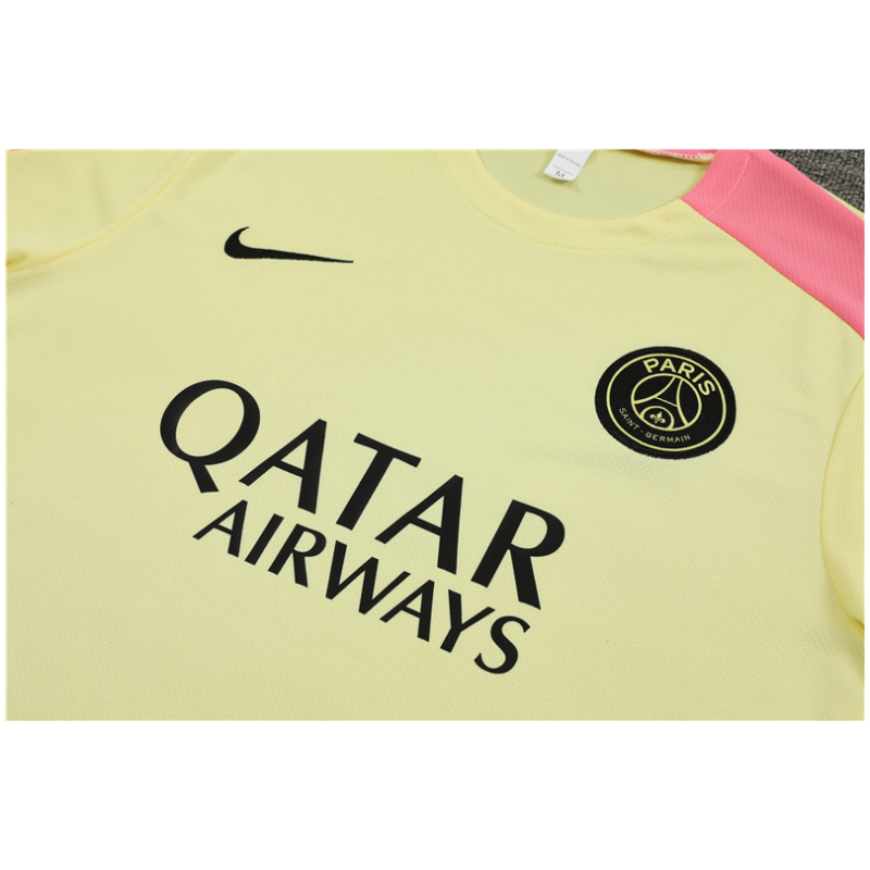 Tenue d’entraînement courte PSG Jaune 2024/25