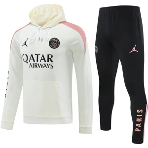Ensemble d’entraînement PSG Sweat à Capuche + Pantalon Crème 2024/25