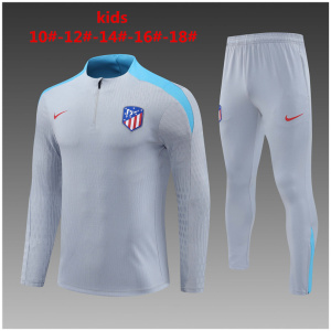 Ensemble d’entraînement pour enfants Atlético Madrid gris 2024/25