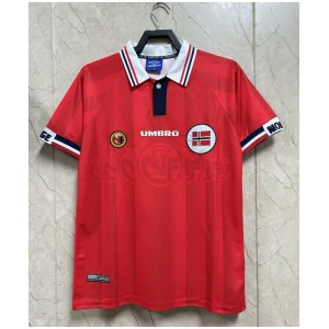 Maillot domicile rétro de la Norvège 1998