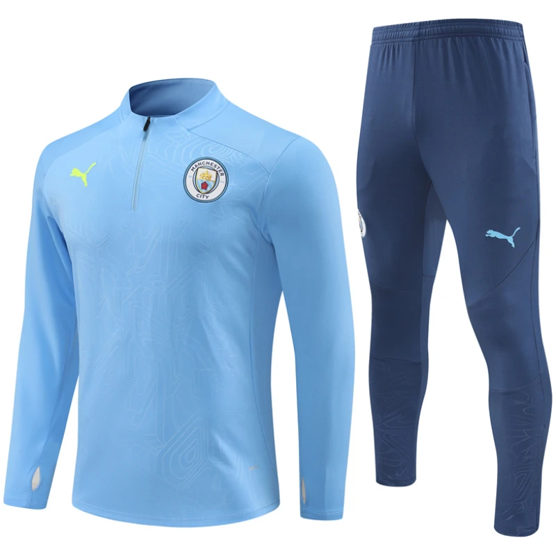 Ensemble d’entraînement bleu Manchester City 2024/25