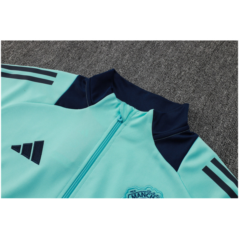 Ensemble de Survêtement Manchester United Veste + Pantalon Vert Clair 2024/25