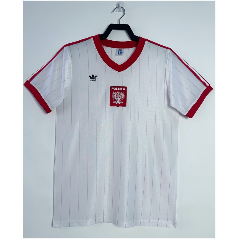 Maillot Domicile Rétro de la Pologne 1982