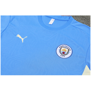 Ensemble d'entraînement court de Manchester City bleu 2024/25
