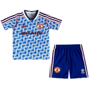 Maillot rétro enfant de Manchester United extérieur 1990/92