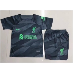 Maillot de Gardien Enfant Liverpool Noir 2023/24